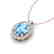 2.75 CTW Sky Blue Topaz & Micro VS/SI Diamond Halo - 2