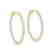 1.75 CTW Diamond VS/SI Certified 34 Mm Hoop Earrings - 2
