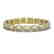 16.86 CTW Opal & Diamond Halo Bracelet 10K Yellow Gold