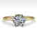 1.01 CTW Certified VS/SI Diamond Art Deco Ring 14K