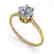 1.01 CTW Certified VS/SI Diamond Art Deco Ring 14K - 2