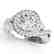 2 CTW Certified VS/SI Diamond Solitaire Halo Ring 14K
