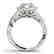 2 CTW Certified VS/SI Diamond Solitaire Halo Ring 14K - 2