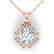 0.95 CTW Certified VS/SI Diamond Art Deco Stud Necklace