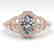 1.0 CTW VS/SI Oval Diamond Solitaire Ring Art Deco 14K