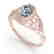 1.0 CTW VS/SI Oval Diamond Solitaire Ring Art Deco 14K - 2