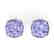12 CTW Cushion Cut Tanzanite Designer Solitaire Stud