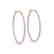 3 CTW Diamond VS/SI Certified 36 Mm Hoop Earrings 14K - 2