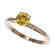 0.76 CTW Certified Intense Yellow SI Diamond Solitaire