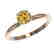 0.76 CTW Certified Intense Yellow SI Diamond Solitaire - 2