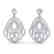 3 CTW Micro Pave VS/SI Diamond Earrings Designer 18K