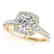 1.35 CTW Certified VS/SI Diamond Solitaire Halo Ring