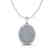 1 CTW Micro Pave Blue & White VS/SI Diamond Necklace