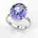 9 CTW Tanzanite Designer Solitaire Engagement Ring 18K - 2