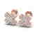 0.54 CTW Micro Pave VS/SI Diamond Earrings 14K Rose