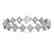 11.7 CTW Princess Cut Diamond Designer Bracelet 18K