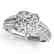 0.85 CTW Certified VS/SI Diamond Solitaire Halo Ring