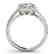 0.85 CTW Certified VS/SI Diamond Solitaire Halo Ring - 2