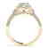 1.5 CTW Certified VS/SI Diamond Solitaire Halo Ring 14K - 2