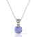 2 CTW Tanzanite Designer Inspired Solitaire Necklace - 2