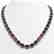 60.59 CTW Garnet & Diamond Halo Necklace 10K White Gold