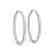8 CTW Diamond VS/SI Certified 32 Mm Hoop Earrings 14K - 2