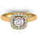 1.01 CTW Certified VS/SI Diamond Solitaire Halo Ring