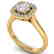 1.01 CTW Certified VS/SI Diamond Solitaire Halo Ring - 2