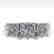 2.0 CTW VS/SI Princess Diamond Art Deco Ring 14K White