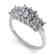 2.0 CTW VS/SI Princess Diamond Art Deco Ring 14K White - 2