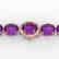 78 CTW Amethyst & Micro VS/SI Diamond Halo Designer