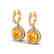 4 CTW Citrine & Micro Pave VS/SI Diamond Designer Halo