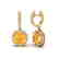 4 CTW Citrine & Micro Pave VS/SI Diamond Designer Halo - 2