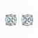 3 CTW Cushion Cut Aquamarine Designer Solitaire Stud