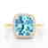 3.50 CTW Sky Blue Topaz & Micro VS/SI Diamond Halo