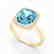 3.50 CTW Sky Blue Topaz & Micro VS/SI Diamond Halo - 2