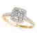 1.16 CTW Certified VS/SI Cushion Diamond Solitaire Halo