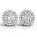 1 CTW Diamond Solitaire VS/SI Certified Halo 14K White - 2