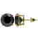 5 CTW Fancy Black VS Diamond Solitaire Stud Earrings - 2