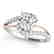 0.85 CTW Certified VS/SI Diamond Bypass Solitaire Ring