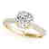 1.5 CTW Certified VS/SI Diamond Solitaire Halo Ring 14K - 2