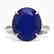 9 CTW Sapphire Designer Solitaire Engagement Ring 18K