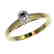 0.50 CTW Certified VS/SI Quality Oval Diamond - 2