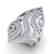 2 CTW Micro Pave VS/SI Diamond Designer Ring 14K White