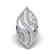 2 CTW Micro Pave VS/SI Diamond Designer Ring 14K White - 2