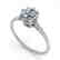 1.0 CTW Certified VS/SI Diamond Ring 14K White Gold - 2
