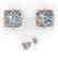 1.0 CTW VS/SI Princess Diamond Stud Solitaire Earrings - 2