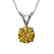 0.53 CTW Certified Intense Yellow SI Diamond Solitaire