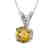 0.53 CTW Certified Intense Yellow SI Diamond Solitaire - 2