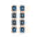 12.02 CTW London Topaz & Diamond Halo Earrings 10K Rose